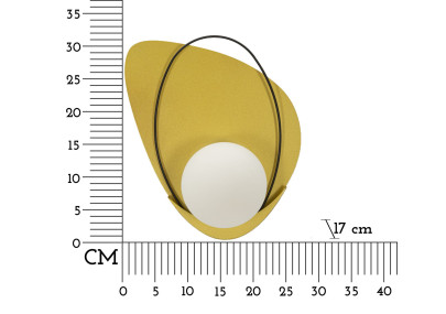 Applique Murale Circlý – Luxe et Élégance 28x17x32 cm