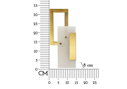 Applique Murale Cube – Élégance Contemporaine 15x8x33 cm