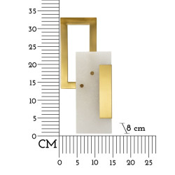 Applique Murale Cube – Élégance Contemporaine 15x8x33 cm