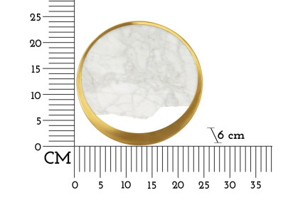 Applique Murale Marbre – Style Minimaliste 24x6x24 cm