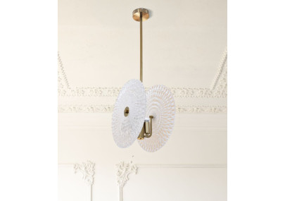 Plafonnier Verre – Luxe Contemporain 35x18x80 cm