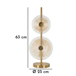 Lampe de Table Venise – Glam Contemporain Ø 25x63 cm