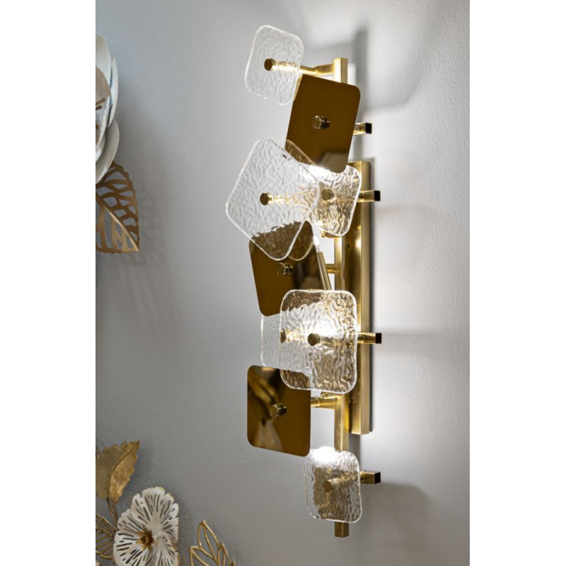 Applique Murale Glassy – Style Contemporain 24x13x76 cm