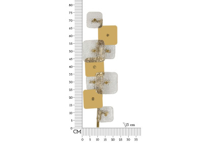Applique Murale Glassy – Style Contemporain 24x13x76 cm