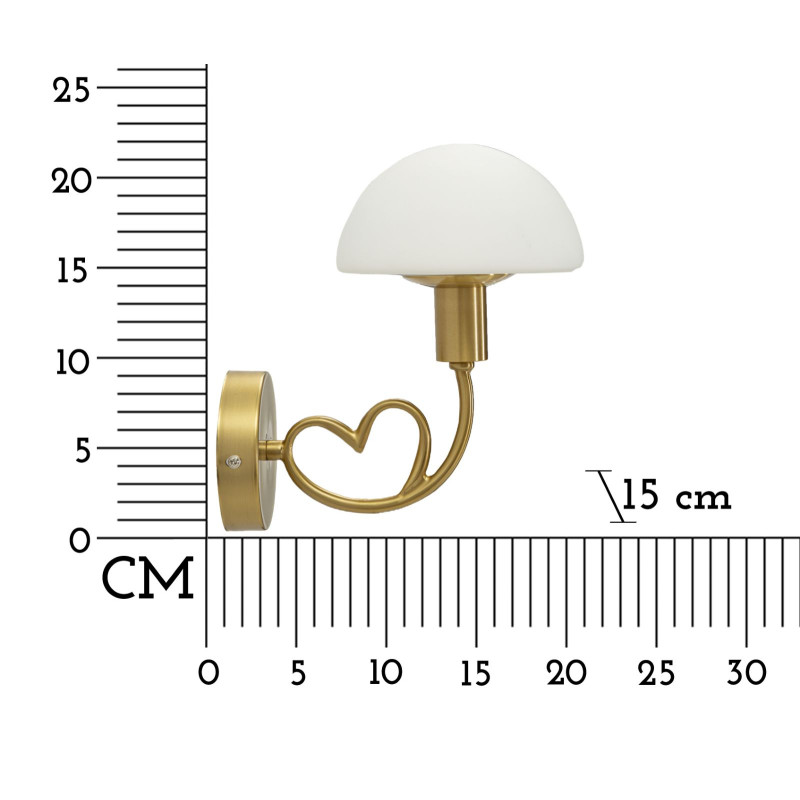 Applique Murale Lovy Gold – Glam et Élégant 23x15x22 cm