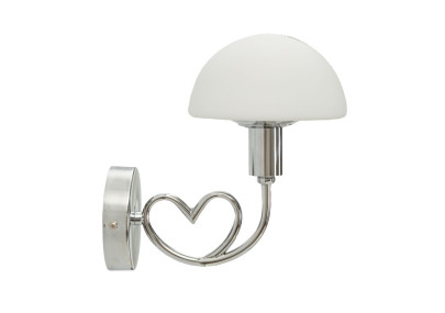 Applique Murale Lovy Argent – Élégance Contemporaine 23x15x22 cm