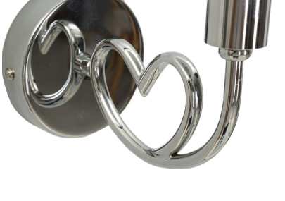 Applique Murale Lovy Argent – Élégance Contemporaine 23x15x22 cm