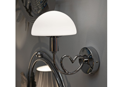 Applique Murale Lovy Argent – Élégance Contemporaine 23x15x22 cm