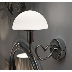 Applique Murale Lovy Argent – Élégance Contemporaine 23x15x22 cm