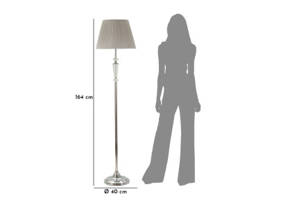 Lampadaire Argenté – Élégance et Design …..