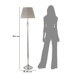 Lampadaire Argenté – Élégance et Design …..