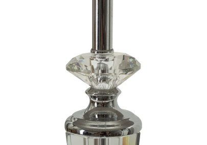 Lampe de Table Argenté – Luxe Contemporain Ø 30x56 cm