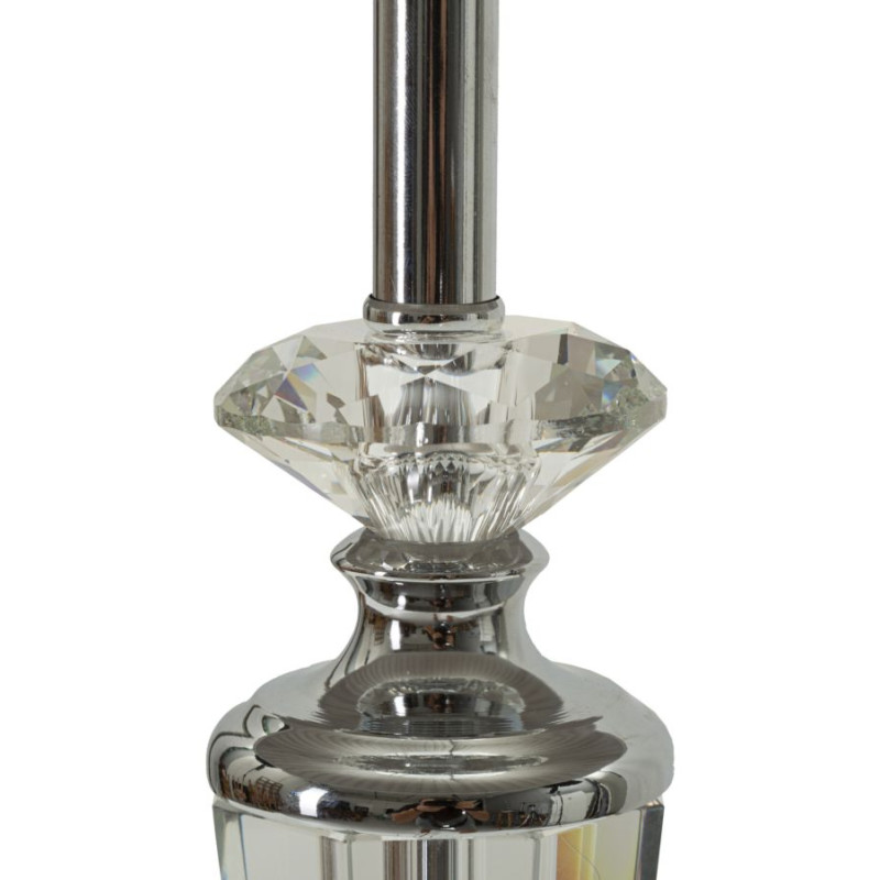 Lampe de Table Argenté – Luxe Contemporain Ø 30x56 cm