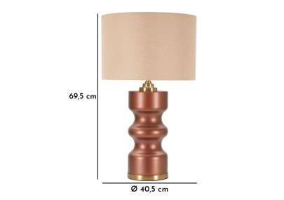 Lampe de Table Rosenthal -H- – Glam et Élégance Ø 40,5x69,5 cm