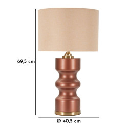 Lampe de Table Rosenthal -H- – Glam et Élégance Ø 40,5x69,5 cm