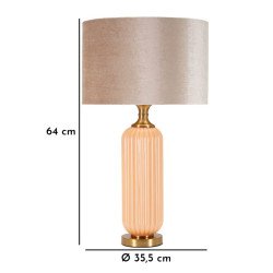 Lampe de table Perly -C- – Design contemporain Ø 35x64 cm