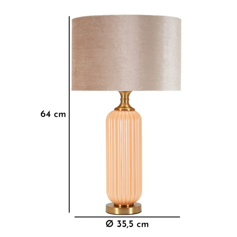 Lampe de table Perly -C- – Design contemporain Ø 35x64 cm
