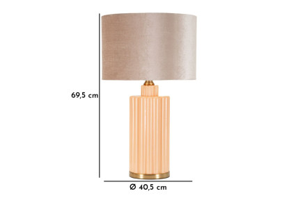 Lampe de Table Perly -D- – Luxe et Glam Ø 40,5x69,5 cm