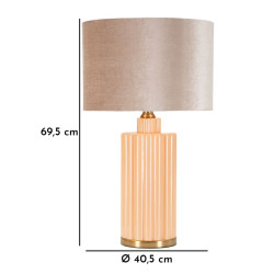 Lampe de Table Perly -D- – Luxe et Glam Ø 40,5x69,5 cm