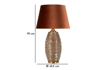 Lampe de Table Prague -W- – Style Glam Ø 45,5x79 cm