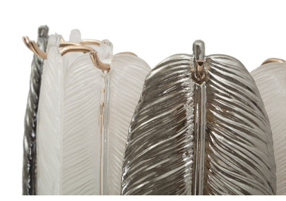 Applique Murale Leafy – Élégance Glam 24x15x29 cm