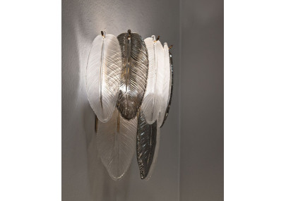 Applique Murale Leafy – Élégance Glam 24x15x29 cm