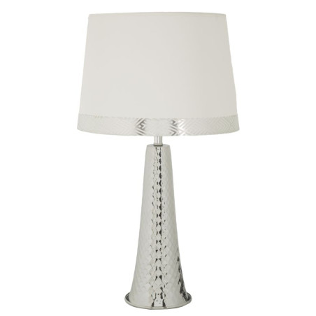 Lampe de Table Tower Argent – Luxe Contemporain 30x54 cm