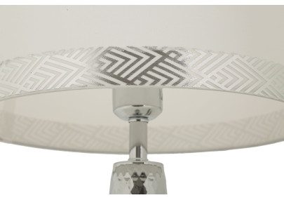 Lampe de Table Tower Argent – Luxe Contemporain 30x54 cm