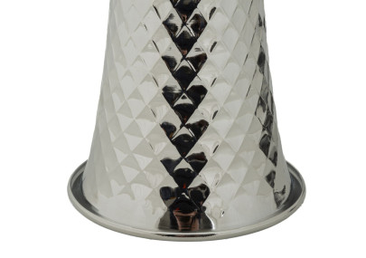 Lampe de Table Tower Argent – Luxe Contemporain 30x54 cm