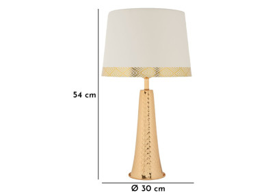 Lampe de Table Tower Or – Chic et Élégance Ø 30x54 cm