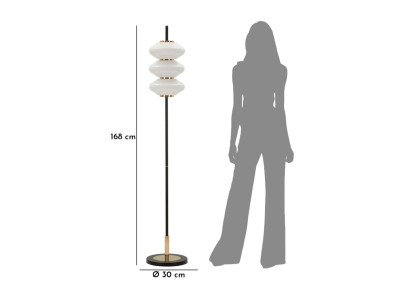 Lampadaire Vintage – Élégance Contemporaine Ø 30x168 cm