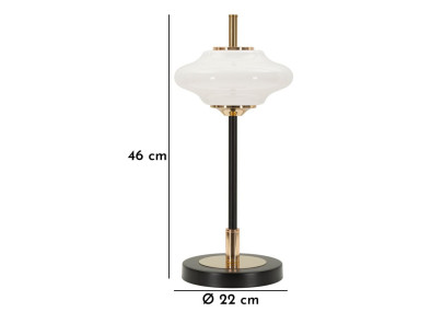 Lampe de Table Vintage – Luxe et Glam Ø 22x46 cm