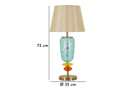 Lampe de Table Colorée – Style Contemporain Ø 35x73 cm
