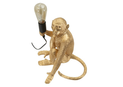 Lampe de table Monkey Sitting Gold – Luxe et Glam 33x33x32 cm