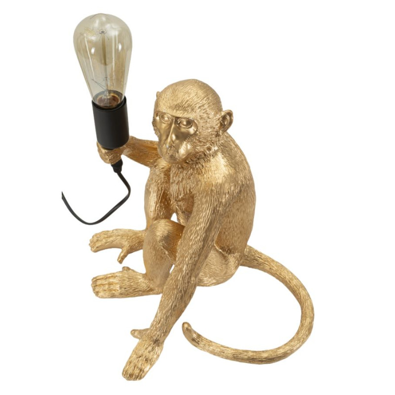 Lampe de table Monkey Sitting Gold – Luxe et Glam 33x33x32 cm