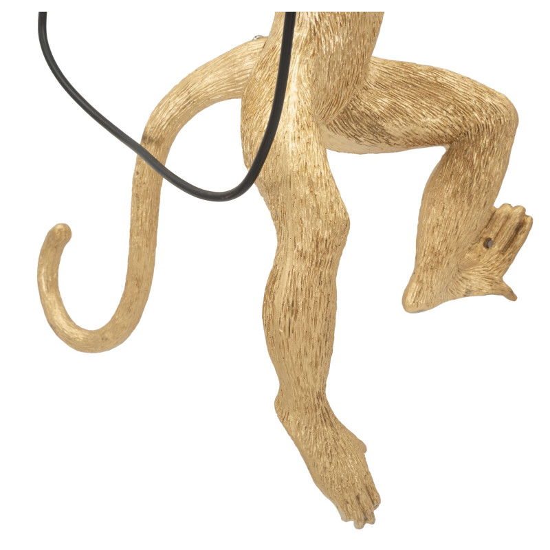 Applique Murale Singe Or – Glam et Élégance 32x32x64 cm