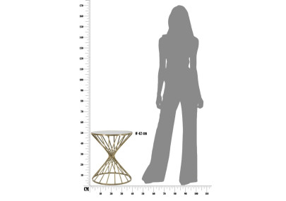 Petite table Hypnos – Design envoûtant Ø42x50 cm