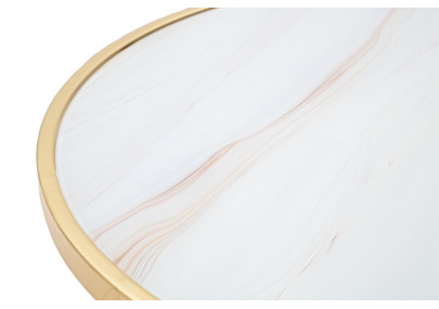 Table Glam Mat – Pureté satinée Ø50,5x50 cm