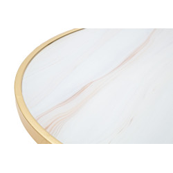 Table Glam Mat – Pureté satinée Ø50,5x50 cm