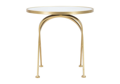 Table Glam Mat – Pureté satinée Ø50,5x50 cm