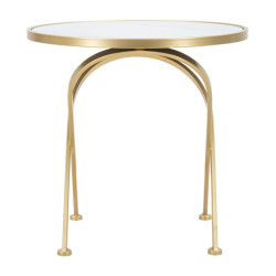 Table Glam Mat – Pureté satinée Ø50,5x50 cm