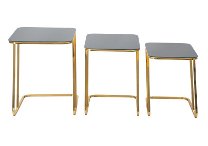 Ensemble de tables Simples – Harmonie équilibrée 44x50,5x55,5 - 39x49x51 - 34x47x45 cm