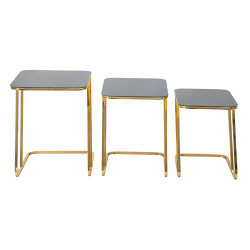 Ensemble de tables Simples – Harmonie équilibrée 44x50,5x55,5 - 39x49x51 - 34x47x45 cm