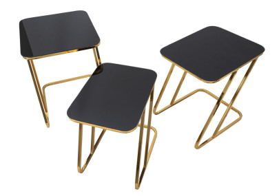 Ensemble de tables Simples – Harmonie équilibrée 44x50,5x55,5 - 39x49x51 - 34x47x45 cm