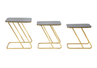 Ensemble de tables Simples – Harmonie équilibrée 44x50,5x55,5 - 39x49x51 - 34x47x45 cm