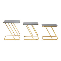 Ensemble de tables Simples – Harmonie équilibrée 44x50,5x55,5 - 39x49x51 - 34x47x45 cm