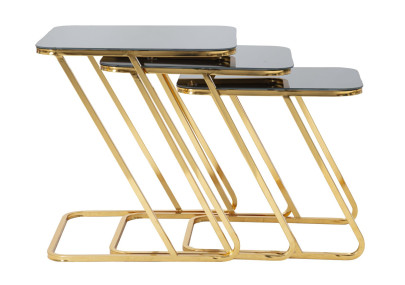 Ensemble de tables Simples – Harmonie équilibrée 44x50,5x55,5 - 39x49x51 - 34x47x45 cm