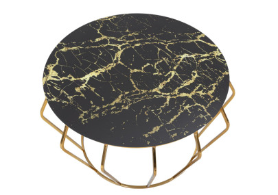 Table basse Histoire – Charme intemporel Ø78x44,5 cm