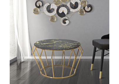 Table basse Histoire – Charme intemporel Ø78x44,5 cm