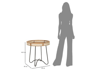 Table Fuji – Sérénité japonaise Ø60x60,5 cm